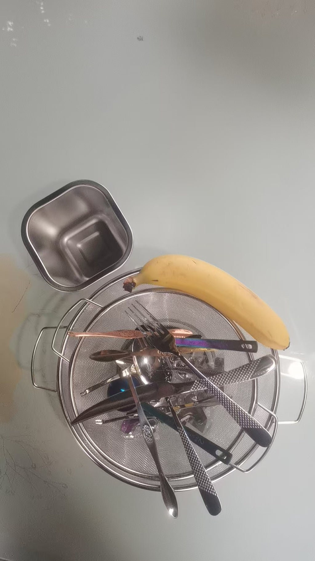 Stainless Steel Canister 12cm - Without a Lid