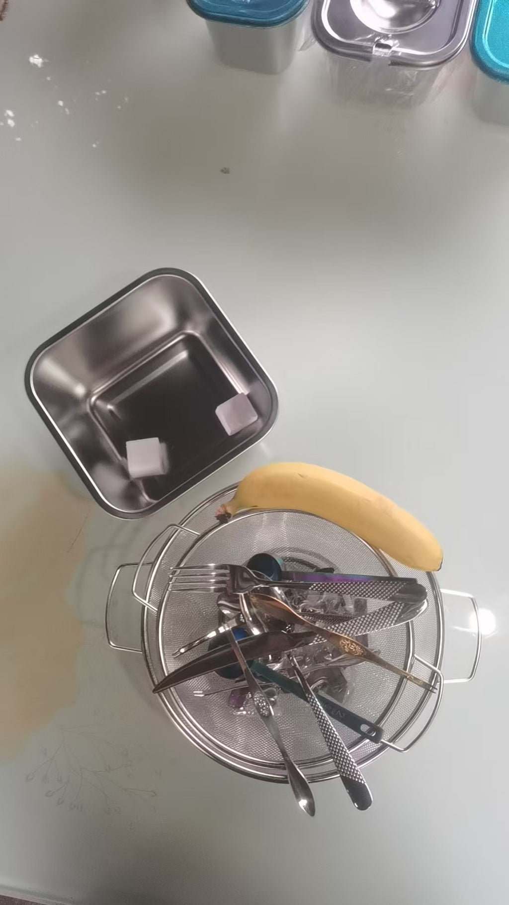 Stainless Steel Canister 18cm - Without a Lid