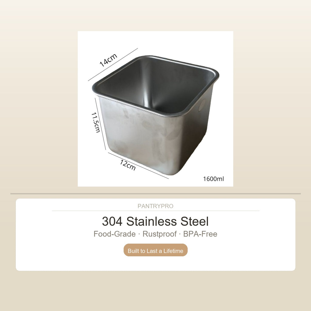 Stainless Steel Canister 14cm - Without a Lid